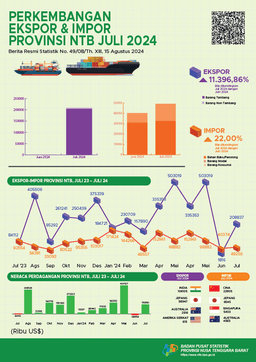 NTB, July 2024 Growth Of Export And Import Values